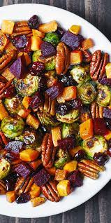 Holidays Butternut Squash Brussels Sprouts Beets Pecans And Cranberries Winter Vegetables Recipes Vegetable Recipes Dinner Vegetable Recipes