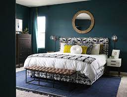 Kitchen cabinets, accent walls, powder rooms, and front doors. Dark Teal Bedroom Reveal Persia Lou Teal Bedroom Dark Teal Bedroom Bedroom Ideas For Small Rooms Women