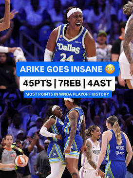 Ogunbowale sets a new WNBA playoff scoring record, AI generated