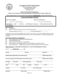 You will need to submit: Lexington Police Department Fill Online Printable Fillable Blank Pdffiller