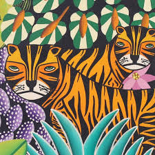 Tropical Haitian Jungle Painting by Daniel Souvenir