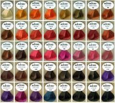 adore hair color chart hair dye colors semi permanent