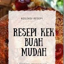 Karamelkan gula di dalam kuali. Resepi Kek Buah Bakar Sukatan Cawan Mudah Sedap Emajalah2u
