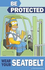 The Simpson Safety Poster 4 Safety Posters Health And Safety Poster Forklift Safety