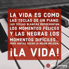 La Vida Es Como Las Teclas De Un Piano Coaching Instagram Novelty Sign