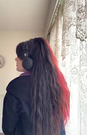 May 14, 2015 at 5:28 am. Half Black Half Red Hairdye