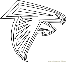 This coloring page was posted on monday. Atlanta Falcons Logo Coloring Page For Kids Free Nfl Printable Coloring Pages Online For Kids Coloringpages101 Com Coloring Pages For Kids