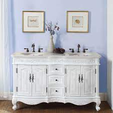 Shop our bath vanity collection for the double bath vanity that fits your bathroom style. One Allium Way Owensby 58 Double Bathroom Vanity Set Reviews Wayfair Double Sink Bathroom Bathroom Vanity Bathroom Top