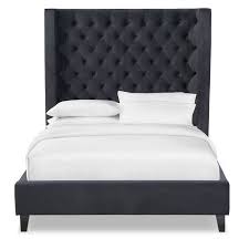 Mandarin Queen Upholstered Bed Black American Signature Furniture Queen Upholstered Bed Black Upholstered Bed Upholstered Beds