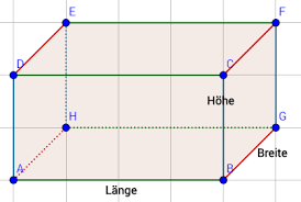 Quader Flache Und Volumen Berechnen