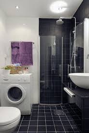 It is easy to revamp your bathroom with black and white bathroom designs. Elegant Black And White Bathroom Design Ideas With Corner Space Small Shower Room That Have Stainle Bathroom Design Small Modern Bathroom Design Small Bathroom