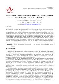 The faculty of education consists of four departments, two schools, academic and administrative units, and research centres and institutes. Pdf Professional Development For Secondary School Physics Teachers Through Action Research Muhammad Djajadi And Mahani Mokhtar Academia Edu