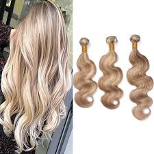 Sweet hairstyle showing brown layers pinned on one side and graced with. Amazon Com Tony Beauty Hair Light Brown With Blonde Highlights Human Hair Bundles Body Wave 27 613 Piano Color Brazilian Virgin Hair Extensions Honey Blonde Mix With Blonde Hair Wefts 3 4pcs Lot 20 22 24 26 Beauty