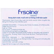 Nước muối sinh lý Fysoline hồng vệ sinh mắt, mũi cho bé (40 ống)