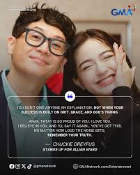 And don't you ever forget… I gotchu. ❤️" Amid the current controversy,  Jillian found support from her former 'Abot-Kamay na Pangarap' co-star,  Chuckie Dreyfus, who took to Facebook to defend the young