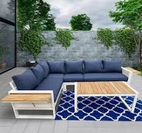 HiGreen Outdoor Manbo Wicker Aluminum Outdoor Sofa Couch ...
