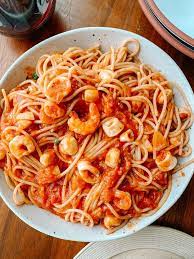 Spicy Seafood Pasta Gluten Free Dairy Free Recipe Seafood Pasta Spicy Seafood Pasta Dairy Free Pasta Recipes