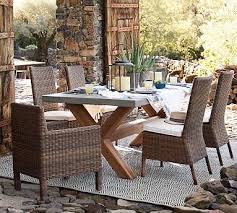 Abbott Concrete Fsc Acacia 84 Dining Table Brown Patio Furniture Outdoor Dining Balcony Table And Chairs