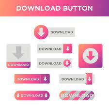 Gradient Download Button Icon Vector Button Website Vector Png And Vector With Transparent Background For Free Download Cartoon Styles Vector Free Buttons