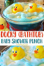 Ducky Baby Shower Punch Recipe Baby Shower Punch Baby Shower Drinks Baby Shower Duck