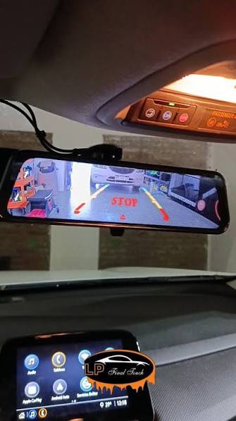 Espejo retrovisor con camara frontal y trasera , En esta ocasión instalamos  otro espejo retrovisor con filmadora de seguridad + camara de reversa.