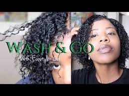How To Achieve The Perfect Wash And Go Using Eco Styler Gel On Natural Hair Youtube Natural Hair Twist Out Natural Hair Styles Eco Styler Gel