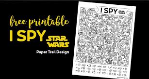 Free Printable Star Wars I Spy Party Game With Images I Spy Games Spy Games Paper Trail