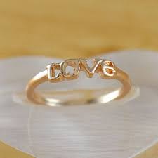 Classic Simple Letter Design Alloy Ladies Love Rings Love Ring Fashion Rings Rings
