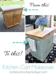 Rolling Kitchen Cart Makeover Kitchen Cart Makeover Kitchen Cart Rolling Kitchen Cart