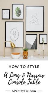 You'll receive email and feed alerts when new items arrive. How A New Task Lamp Inspired A Console Table Style Refresh A Pretty Fix Console Table Styling Modern Sofa Table Long Sofa Table