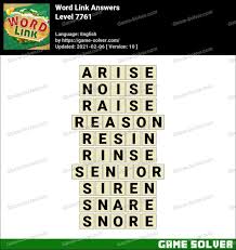 Aarp features a collection of senior online games such as chess, puzzle games, brain games, word games, card games. Word Link Level 7761 Answers Game Solver