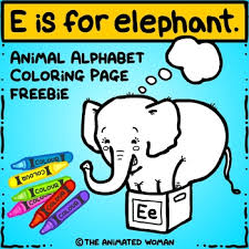 They have been often portrayed in popular media as being intelligent, interactive and friendly. Animal Alphabet Coloring Pages E Is For Elephant Freebie By The Animated Woman