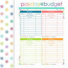 Payday Budget Budget Planner Printable Budget Bill Organizer Planner Printable Printa Budget Planner Bill Organization Printables Budget Planner Printable