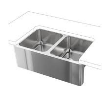 Havsen Apron Front Double Bowl Sink White Ikea Double Bowl Sink Sink Kitchen Sink Taps