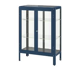 Fabrikor Vitrinekast Zwartblauw Blauw 81x113 Cm Ikea In 2020 Glass Cabinet Doors Glass Shelves Kitchen Glass Shelves Decor