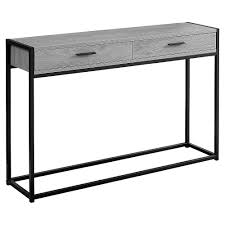 Collection by rezaeizadpanah • last updated 12 weeks ago. Monarch Specialties Accent Table 48 Inch L Grey Black Metal Hall Console The Home Depot Canada