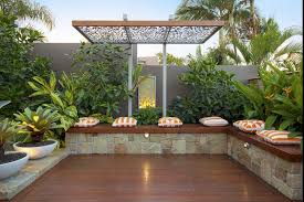 Ecxcellence In Small Garden Design By Utopia Landscape Design Brisbane In 2020 Apartment Patio Gardens Patio Garden Design Deck Designs Backyard