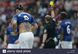Zlatan ibrahimovic has his his back completely filled with tattoos. Zlatan Ibrahimovic Tattoo Sunderland V Manchester United Stadion Von Leichten Sunderland England 9 April 2017 Stockfotografie Alamy
