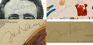 Maybe you would like to learn more about one of these? John Lennon Signature Study 1970 1980 Autograph Live