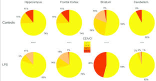 highlighting sub populations by region the pie charts