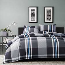 Browse a large selection of comforters and bedspreads for sale on houzz, including twin, king and queen comforter sets in a variety of materials and patterns. Navy And Gray Plaid Queen 3 Pc Comforter Set Kirklands