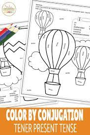 Looking For An Activity To Practice Conjugating Tener In The Present Tense Check Out These Color B Elementary Spanish High School Spanish Spanish Lesson Plans