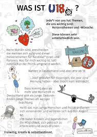 November 1918 tritt das reichswahlgesetz mit dem allgemeinen aktiven und passiven wahlrecht für frauen in kraft. Was Ist U18 Jugendwahl U18