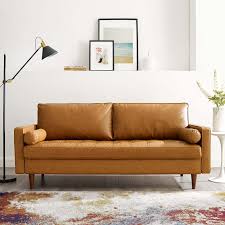 Features of winiw microfiber sofa upholstery leather: Valour Upholstered Faux Leather Sofa Tan