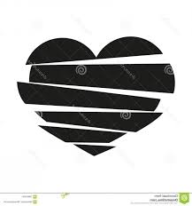 Black And White Cartoon Illustration Broken Heart Cartoon Broken Heart Vector Black Stripes Broken Heart Vector White Background Could Be Used As Icon Sign Symbol Flag Sticker B Heart Icons Vector Icons Cartoon Icons