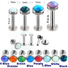 We did not find results for: 316l Surgical Steel Opal Gemstone Labret Lip Ring Helix Earring Monroe Stud Internally Thread Body Piercing Jewelry 16 Gauge Wish