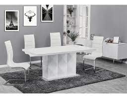 Like an industrial design, yet modern platform for your everyday dining experience. Vicente Modern Dining Table White Lacquer White Dining Table Modern Dining Table Rectangular Dining Table