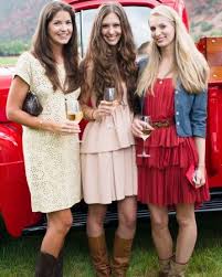 Lauren And Jack S Wedding Welcome Party Full Of Country Charm Bridesmaids And Groomsmen Rehearsal Dinner Attire Wedding Rehearsal Dinner