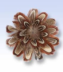 Inove com um broche sofisticado e criativo. Broche Plumas