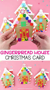 I love the idea of creating christmas card crafts that stand the test of time. Gingerbread House Card Christmas Card Crafts Christmas Cards Kids Christmas Crafts For Kids